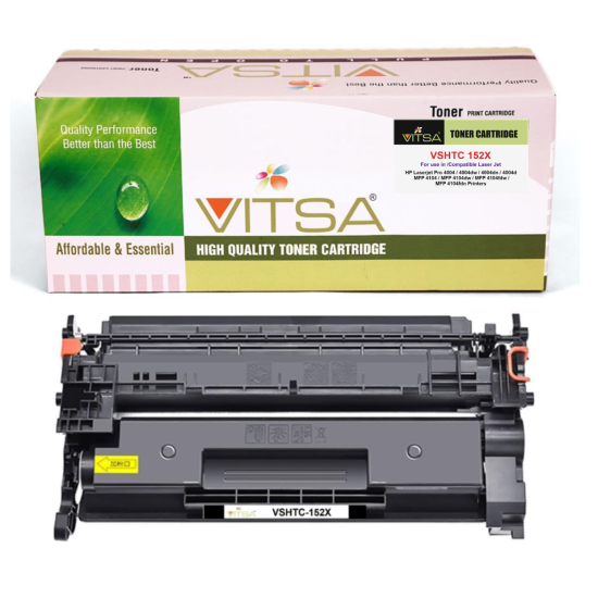 VITSA 152X Black Compatible Toner Cartridge WITH CHIP for HP Laserjet Pro Pro 4004d / 4004dn / 4004dw / 4104dw / 4104fdn /4104fdw Printers VITSA 152X Black Compatible Toner Cartridge WITH CHIP for HP Laserjet Pro Pro 4004d / 4004dn / 4004dw / 4104dw / 4104fdn /4104fdw Printers