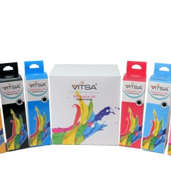 VITSA Sublimation Ink for Epson - Heat Transfer Printing on Mugs, Mobile Cases, Polyester T-Shirts etc for use with Epson 6 Color Printers -70ml Bottle each