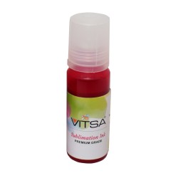 VITSA Magenta Sublimation Ink for Epson - Heat Transfer Printing on Mugs, Mobile Cases, Polyester T-Shirts etc for use with Epson Color Printers -70ml Bottle