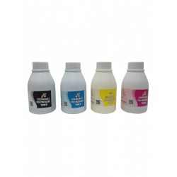 Chemical Colour Toner Powder Black / Cyan / Yellow / Meganta For Use in HP CP 1215 /CP 1515 / CP 2025 / CP1025 Printer Toner 45 GRM BOTTLE - SET OF 4