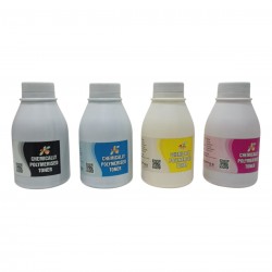 Chemical Colour Toner Powder Black / Cyan / Yellow / Meganta For Use in HP CP 1215 /CP 1515 / CP 2025 / CP1025 Printer Toner 45 GRM BOTTLE - SET OF 4