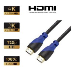Q3 High Speed HDMI 2.0 Cable with Gold Plated Connector Supports 3D / UHD / 3D / 4K / 2K / 1080p Video - 1.5m - 4.9 ft