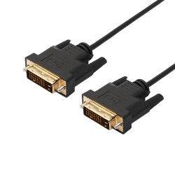 Q3 DVI 24+1 Male to DVI Male Cable 1.5 MTR