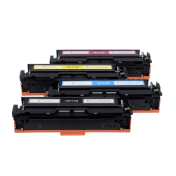 VITSA 055 TONER CARTRIDGE COMPATIBLE FOR CANON IMAGE CLASS MF741Cdw, MF743Cdw, MF745Cdw, MF746Cdw,LBP664Cdw LASER PRINTER (SET OF 4) (WITH CHIP)