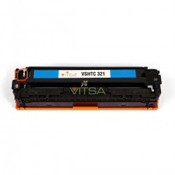 VITSA 128A / CE321A CYAN TONER CARTRIDGE COMPATIBLE FOR   HP LASER JET PRO COLOR  CM1415 MFP   /  1415FNW  /  CP1525 PRINTER ( CE 320A )