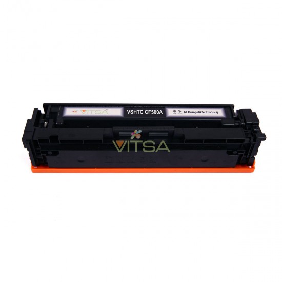 VITSA 202A / CF500A  BLACK TONER CARTRIDGE COMPATIBLE FOR  HP COLOR  PRO M254  /  PRO MFP M280 PRINTER