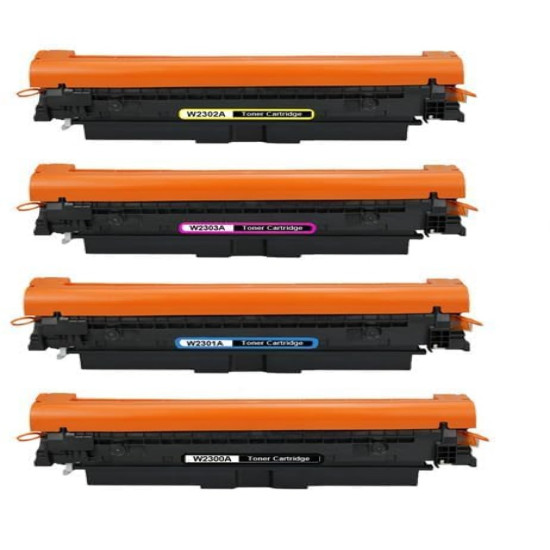 VITSA 230A Compatible Toner Cartridges for W2300A Black/ W2301A Cyan/ W2302A Yellow/ W2303A Magenta for HP Color Laserjet Pro 4203dw 4203dn MFP 4303dw 4303fdn 4303fdw Printers (VSHTC-230A-CMYK) VITSA 230A Compatible Toner Cartridges for W2300A Black/ W2301A Cyan/ W2302A Yellow/ W2303A Magenta for HP Color Laserjet Pro 4203dw 4203dn MFP 4303dw 4303fdn 4303fdw Printers (VSHTC-230A-CMYK)
