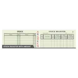 Maruti Ledger Stock Register with Index (Amount) Account Book  / Register hard bound