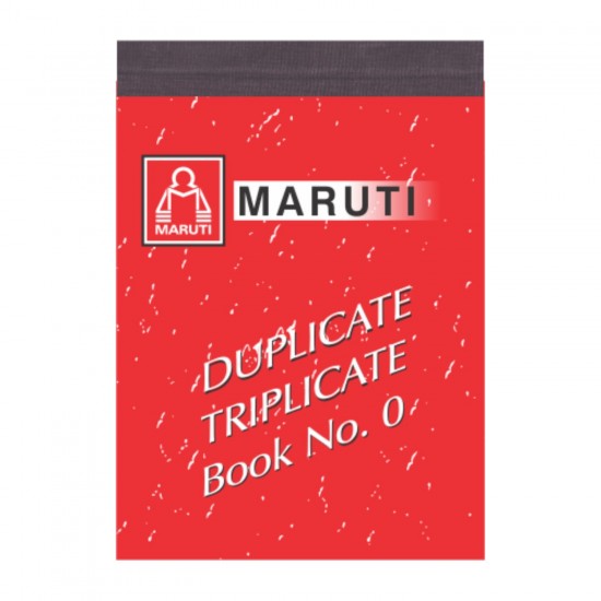 Maruti Triplicate Book No. 0 , Size 140mm X 110mm (100 + 100 +100 = 300 Sheets) , with Free Carbon Inside (Min. Order 6Pics.)