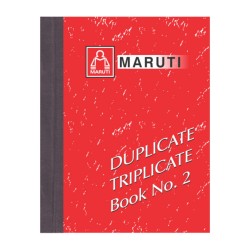 Maruti Triplicate Book No. 2 , Size 220mm X 185mm (100 + 100 + 100 = 300 Sheets) , with Free Carbon Inside