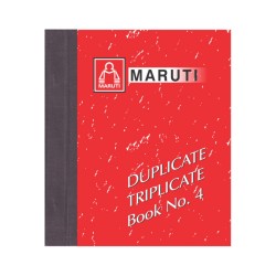 Maruti Triplicate Book No. 4 , Size 280mm X 220mm (100 + 100 + 100 = 300 Sheets) , with Free Carbon Inside