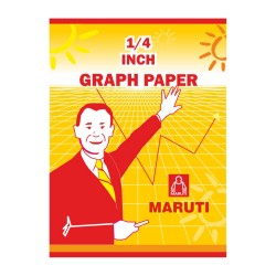 Maruti 1/4 Inch Graph Paper (100 Sheet) A4 Size 220mm X 285mm