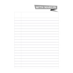Maruti Double Fullscape Maplitho Ruled Paper with Margin (240 Sheet) Size 325mm X 420mm