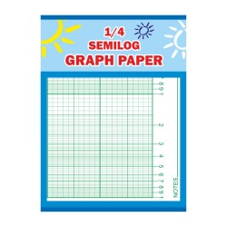 Maruti 1/4 Semi Log Graph Paper (100 Sheet) A4 Size 220mm X 285mm