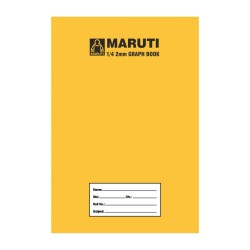 Maruti 1/4 2mm Graph Book Brown Size 280mm X 220mm A4 (64 Page) (Min. Order 12Pics.)