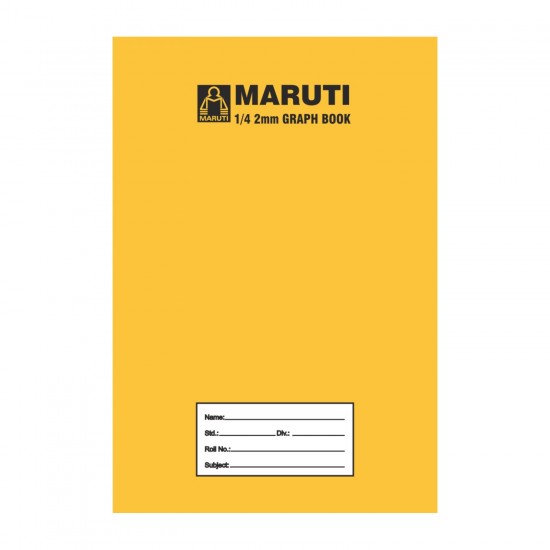 Maruti 1/4 2mm Graph Book Brown Size 280mm X 220mm A4 (64 Page) (Min. Order 12Pics.)