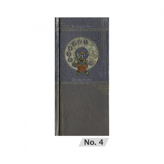 Maruti Telephone Book Metallic No.4 Slim Hard Bound Size 77mm X 175mm