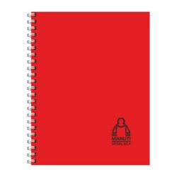 Spiral Pad Ruled Size No.4 (160mm x 100mm) Notebook with Wiro Binding (Side Opening ), 80 pages (40 leaves)