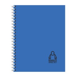 Spiral Pad Ruled Size No.7 (165mm x 205mm) Notebook with Wiro Binding (Side Opening ), 80 pages (40 leaves)