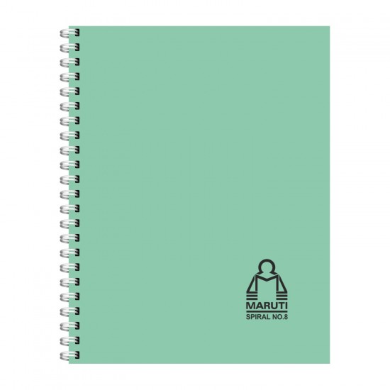 Spiral Pad Ruled Size No.8 (185mm x 245mm) Notebook with Wiro Binding (Side Opening ), 80 pages (40 leaves)