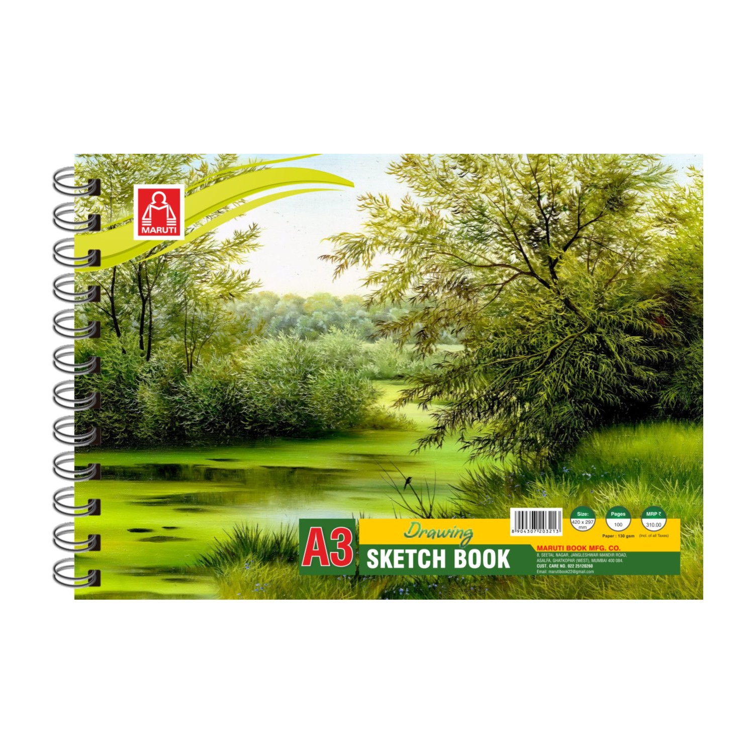 Sketch Drawing Book Wireo Bound A4 140Gsm Soft Cover 50Sheets An – Itsy  Bitsy