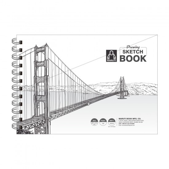 Maruti A5 Drawing Sketch Book Wiro Binding Size 210mm X 145mm 100 Pages