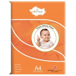  Vitsa A4 High Glossy Photo Paper 180 GSM Pack Of 50 Sheets
