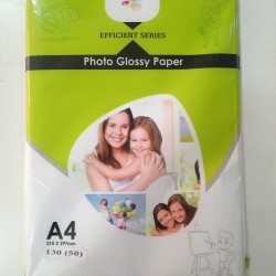VITSA A4 EFFICIENT SERIES Glossy Photo Paper 130 GSM Pack 50 Sheets (PACK OF 2)