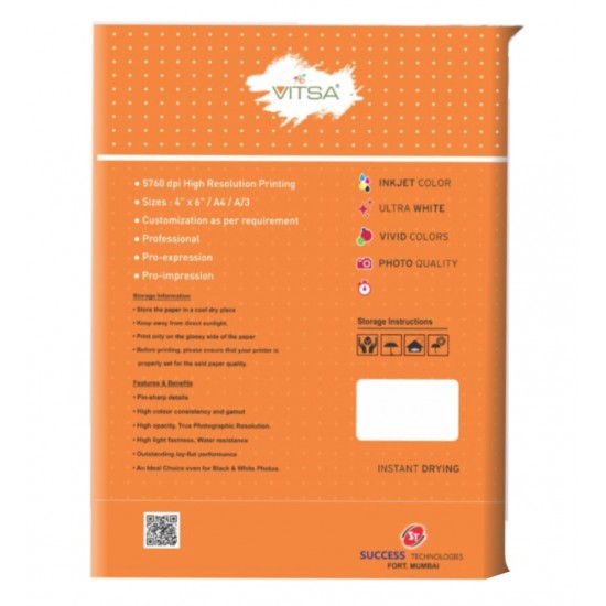A4 High Glossy Photo Paper 210 GSM Pack Of 50 Sheets