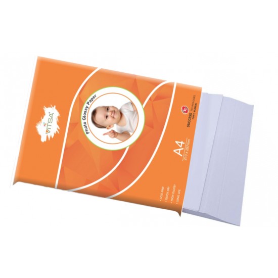 A4 High Glossy Photo Paper 210 GSM Pack Of 50 Sheets
