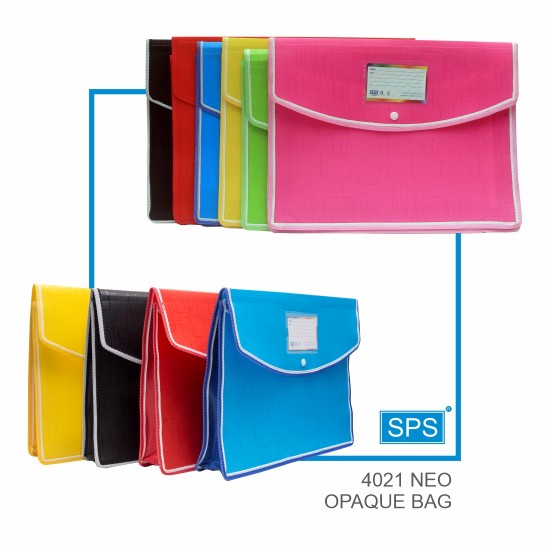 A/4 Size Button Bag Opaque Tybe