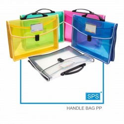 F/C Size Handle Bag PP Transparent With Push Lock