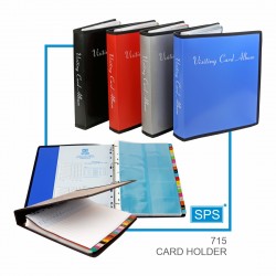 Business / Visiting Card Holder with 600 Cards Capacity in 10 up style With Piping Card Holder