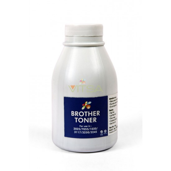 Brother Toner Powder For Use in 2025 / 7055 / 1020 / 3117 / 3250 / 3245 Printer Toner Cartridge 90grm BOTTLE