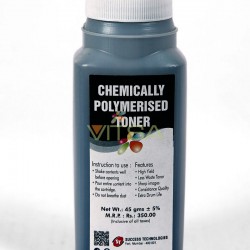 Chemical Colour Toner Powder Black For Use in HP CP 1215 /CP 1515 / CP 2025 / CP1025 Printer Toner 45 GRM BOTTLE