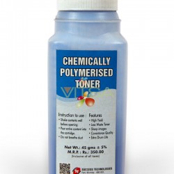 Chemical Colour Toner Powder Cyan For Use in HP CP 1215 /CP 1515 / CP 2025 / CP1025 Printer Toner 45 GRM BOTTLE