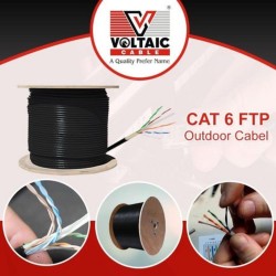 Voltaic Double Jacket 4 Pair Cat 6 Networking Cable with Foil for Outdoor use - 305 Meters
