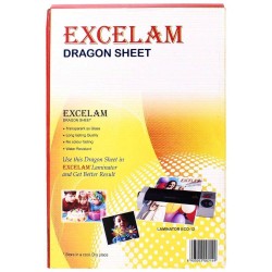 Excelam White Plastic Laminator Dragon Sheet (A4 size)